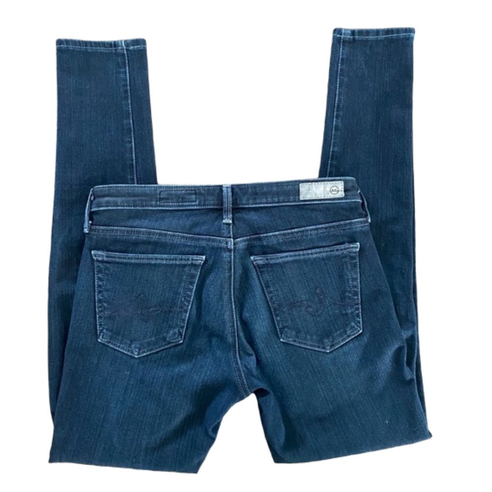 AG Denim Legging Ankle Super Skinny Jean Dark Wash - Picture 4 of 7